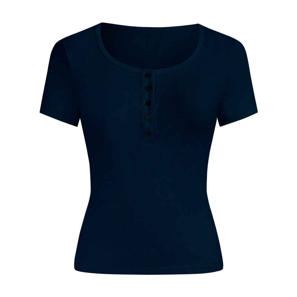 Áo thun trơn form ôm body cổ nút Beezy vải visco 4 chiều cao cấp thoáng mát_thumbnail_13