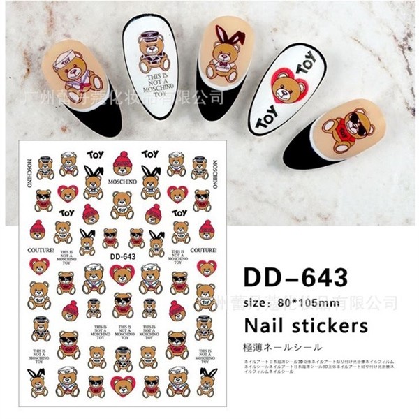 Sticker Gấu + Hoạt hình DD-643