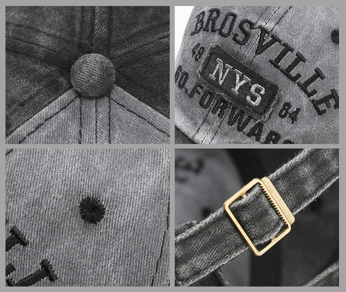 Mũ lưỡi trai vintage BROSVILLE NYS phong cách bụi HZ8702_thumbnail_4