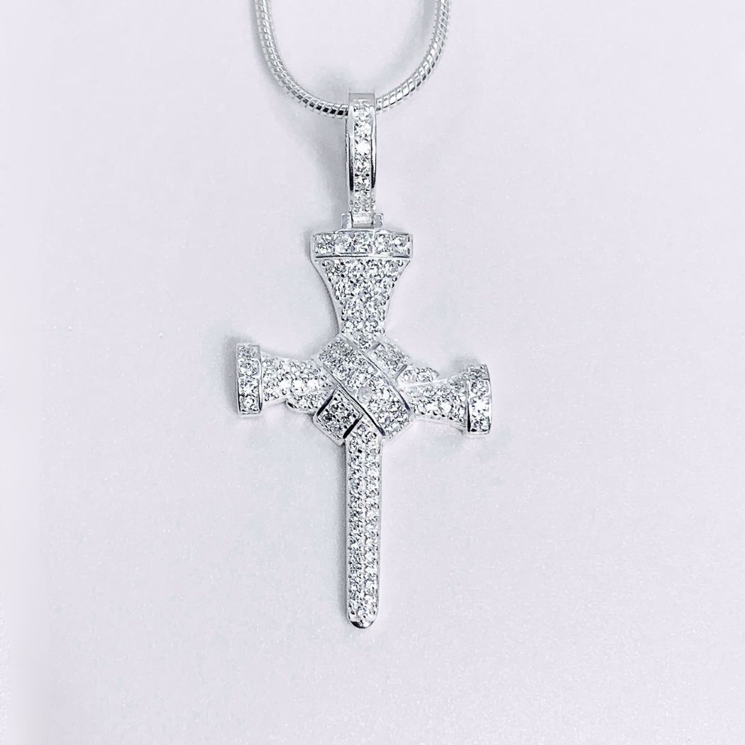 MN41 - Mặt dây chuyền nam thánh giá dáng đinh chữ X (2,4c)