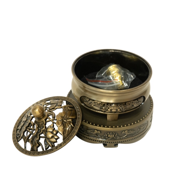 Lư đồng xông trầm loại bé (7x4cm) không đế