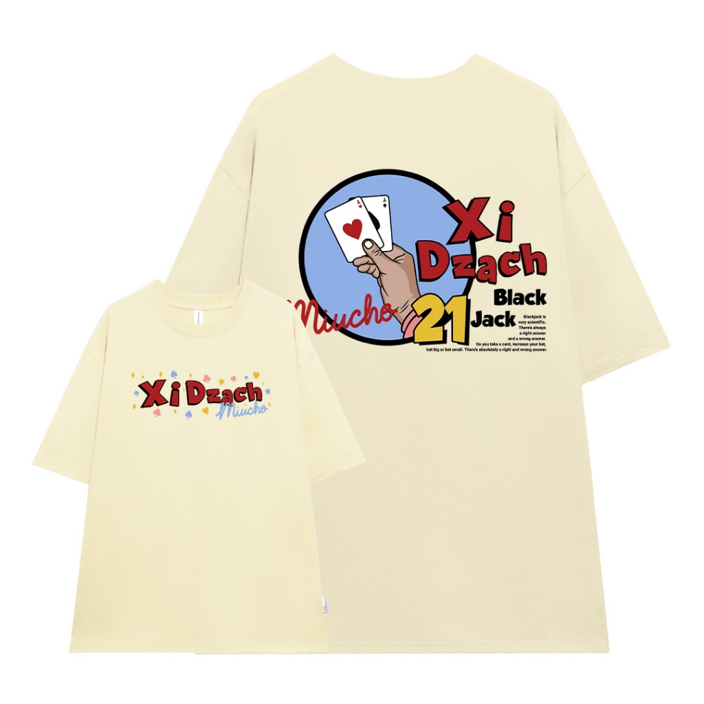 Áo thun Xì DZách Tết 2026 local brand form rộng nam nữ đủ size ATD867 Miucho tay ngắn vải cotton cổ tròn in mix_thumbnail_0