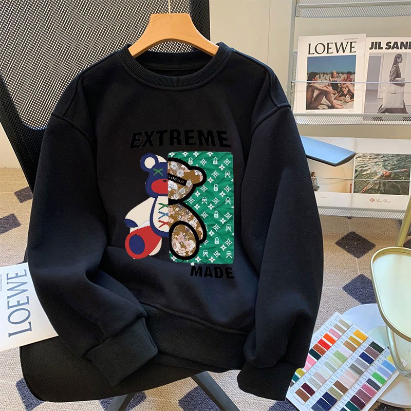 Áo sweater nữ dáng rộng dày - Áo nỉ thu đông unisex local brand -  Loza G0089_thumbnail_5