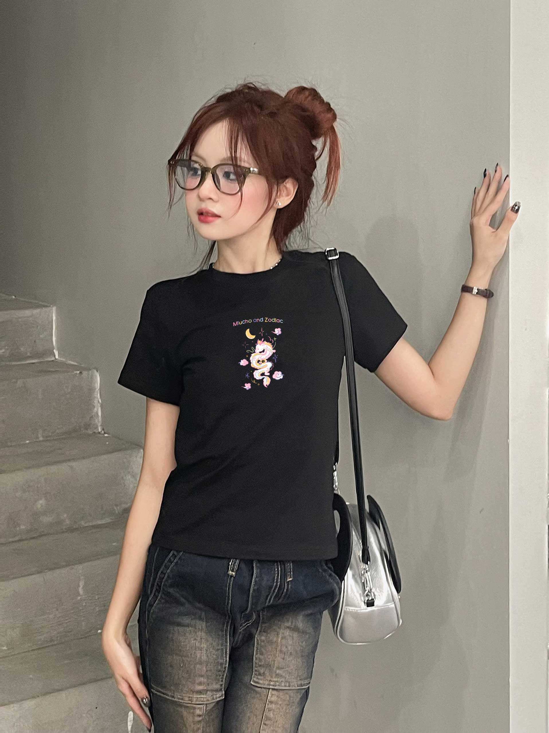 Áo baby tee 12 con giáp tuổi Thìn ( tuổi rồng) ABD399 Miucho cotton cổ tròn in graphic_thumbnail_4