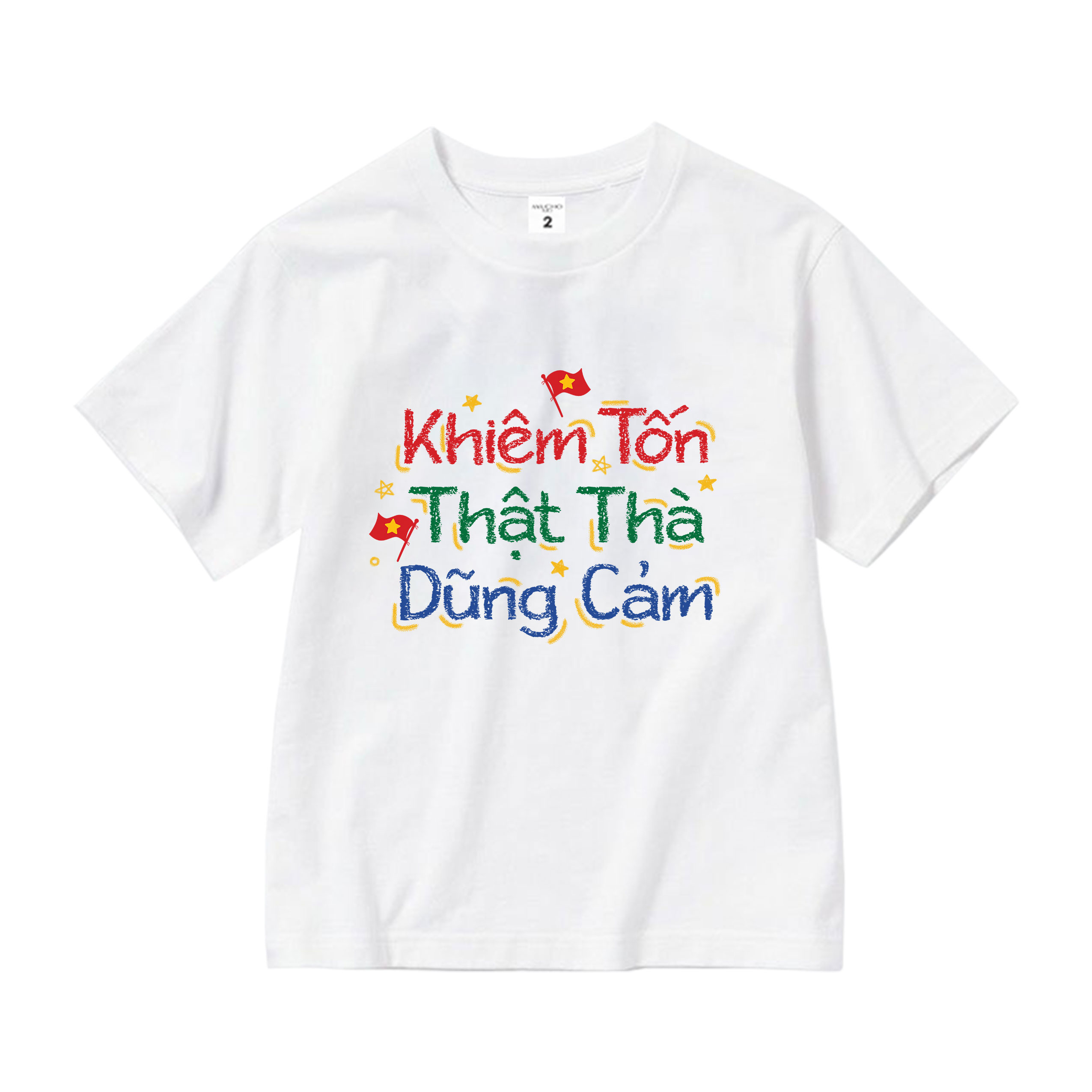 Áo thun Việt Nam tôi yêu cho bé gái form rộng 2135 Miucho Kid vải cotton thoáng mát co giãn in mix_thumbnail_10