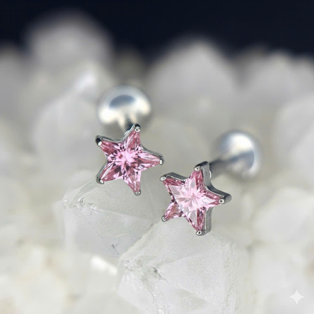 Khuyên kiểu titan sao hồng 4mm_thumbnail_1