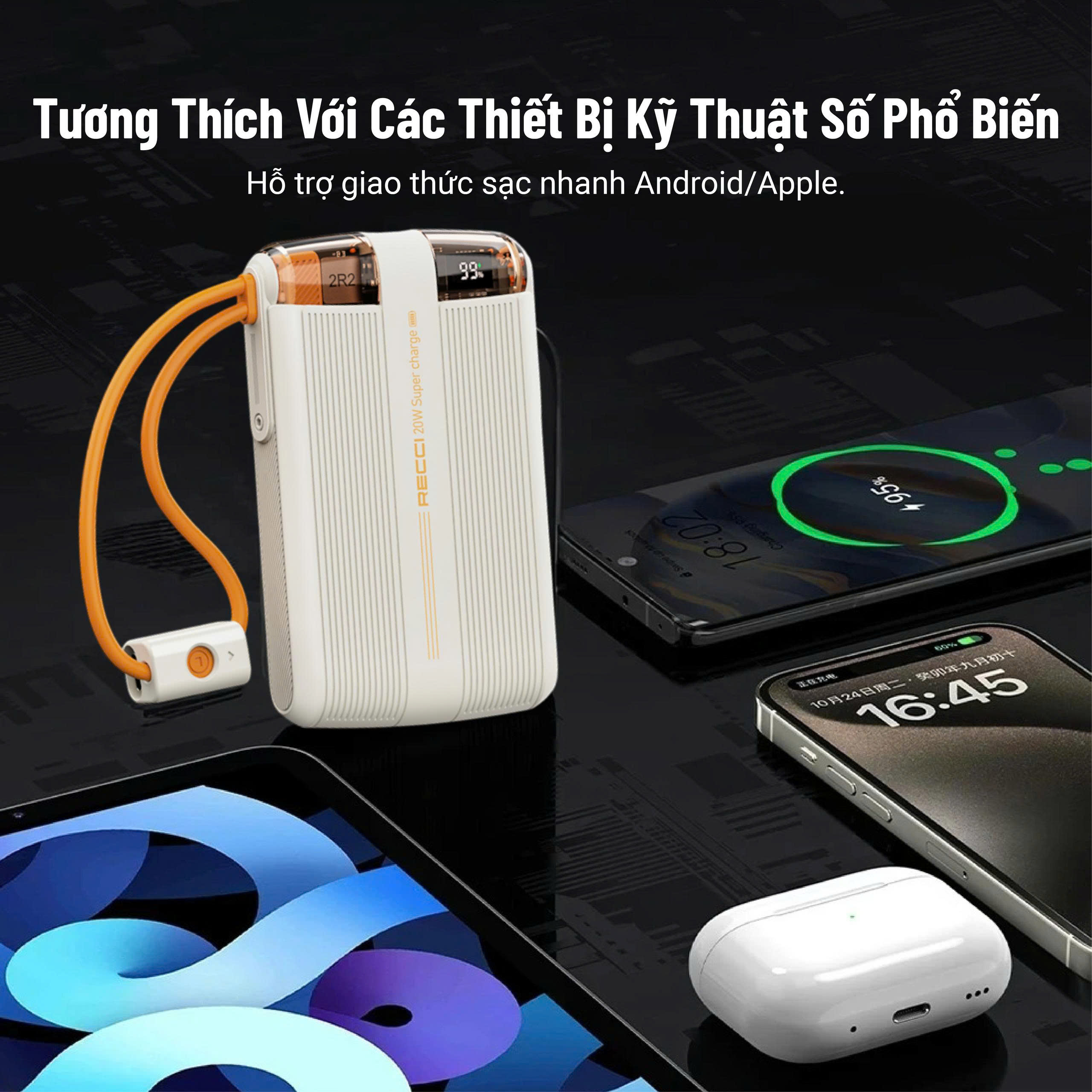 Sạc Dự Phòng Recci  ( 10000mah )_thumbnail_16