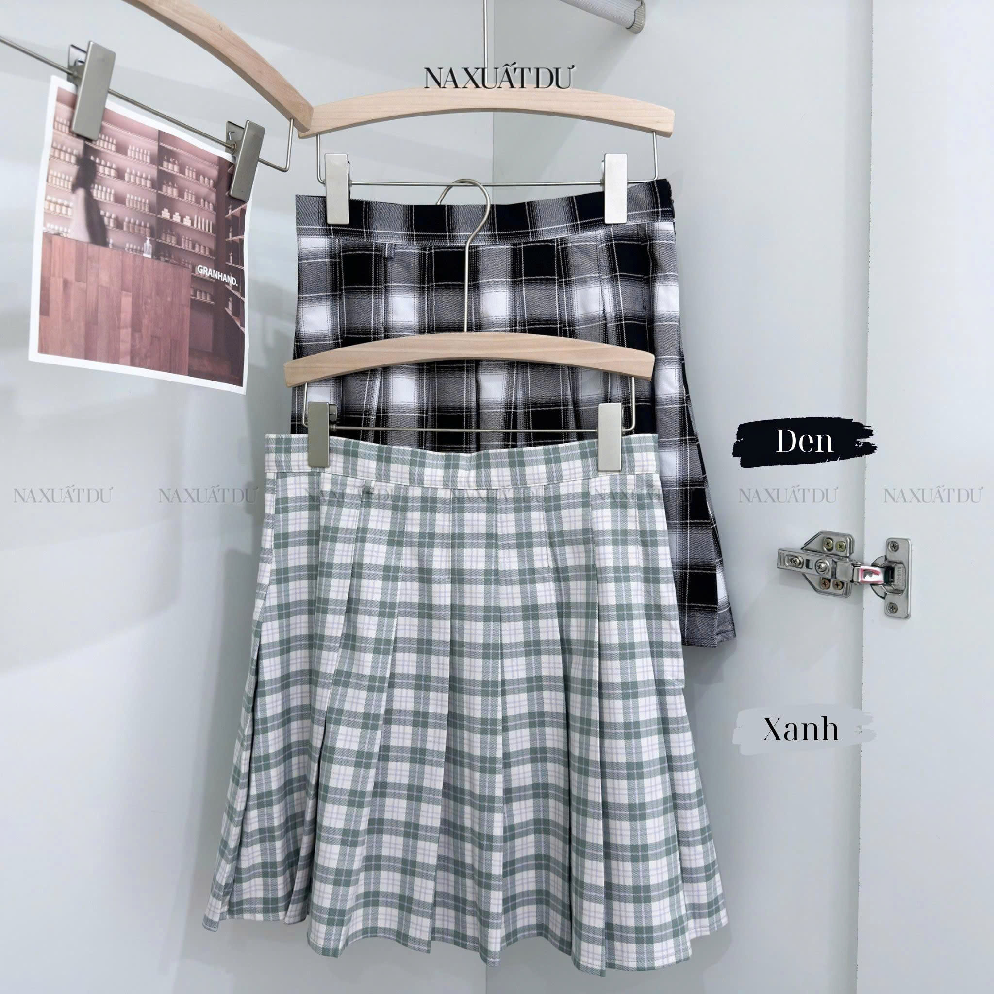 Set 2 chân váy xếp ly 