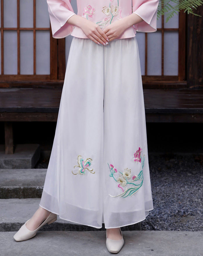 Quần Lụa Thêu Quảng Châu E012 8692