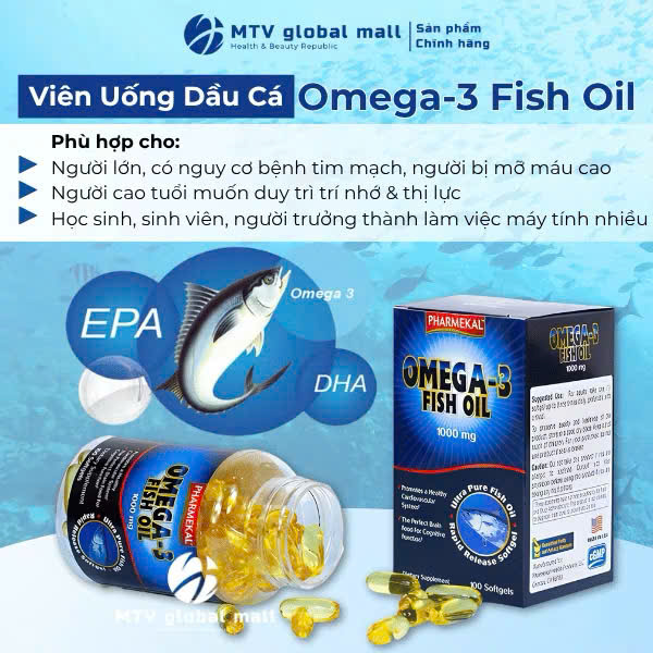 Dầu Cá Pharmekal Omega-3 Fish Oil 100 Viên_thumbnail_7
