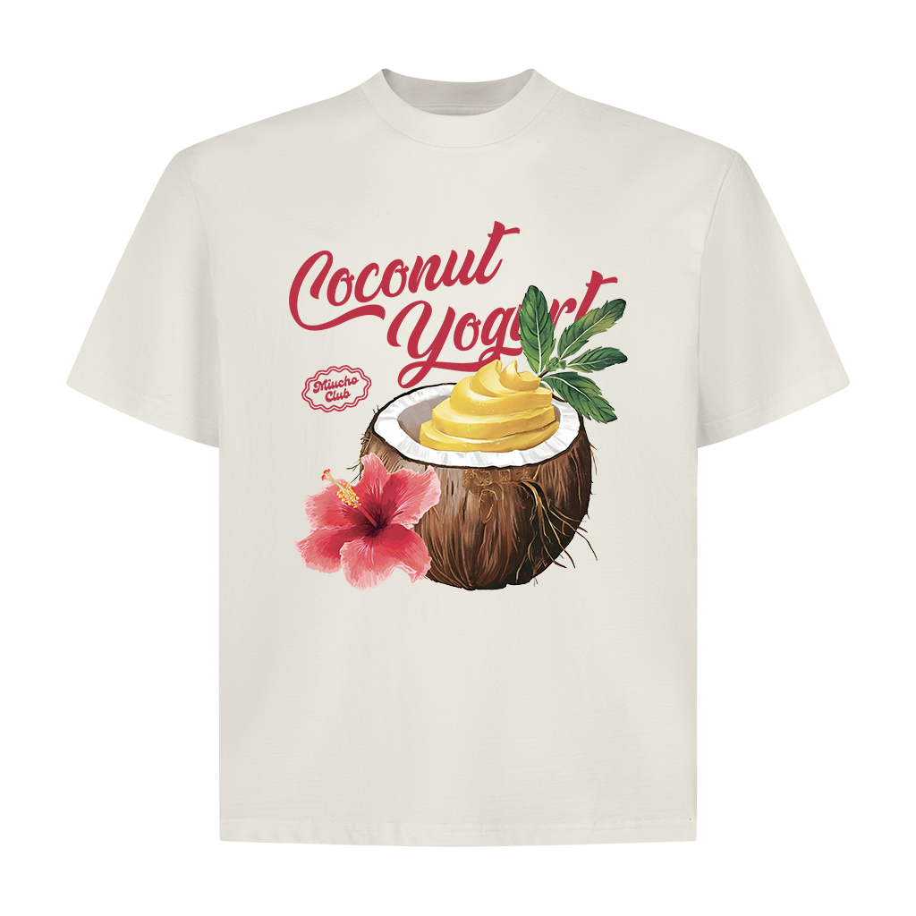 Áo thun boxy hè biển 2251 Miucho cổ tròn vải cotton 2c 250gsm đứng form in mix_thumbnail_9