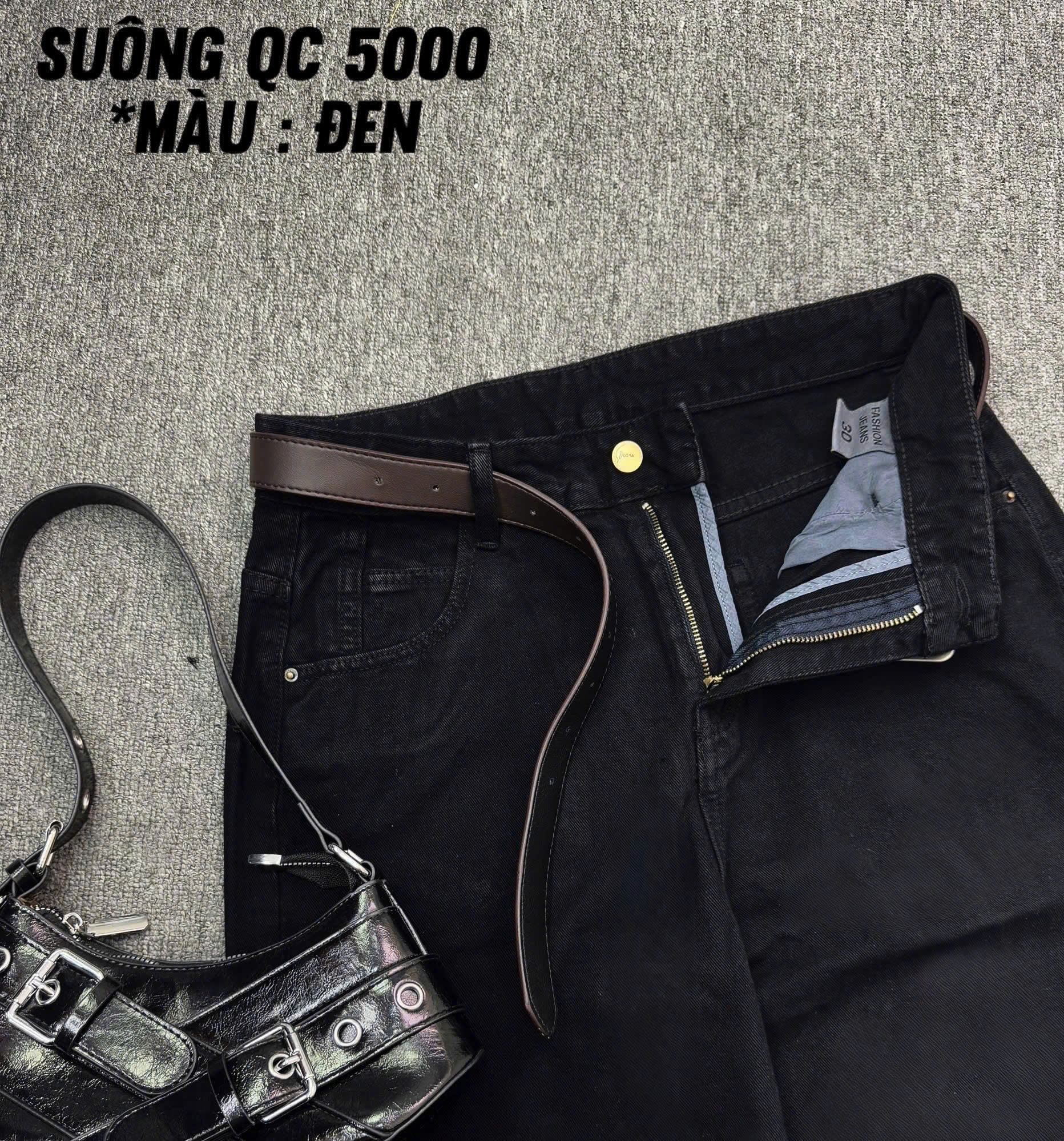 Quần jean ống suông lưng cao basic mới bigsize QJ5000 dành cho nàng béo mập từ 55-90kg_thumbnail_18