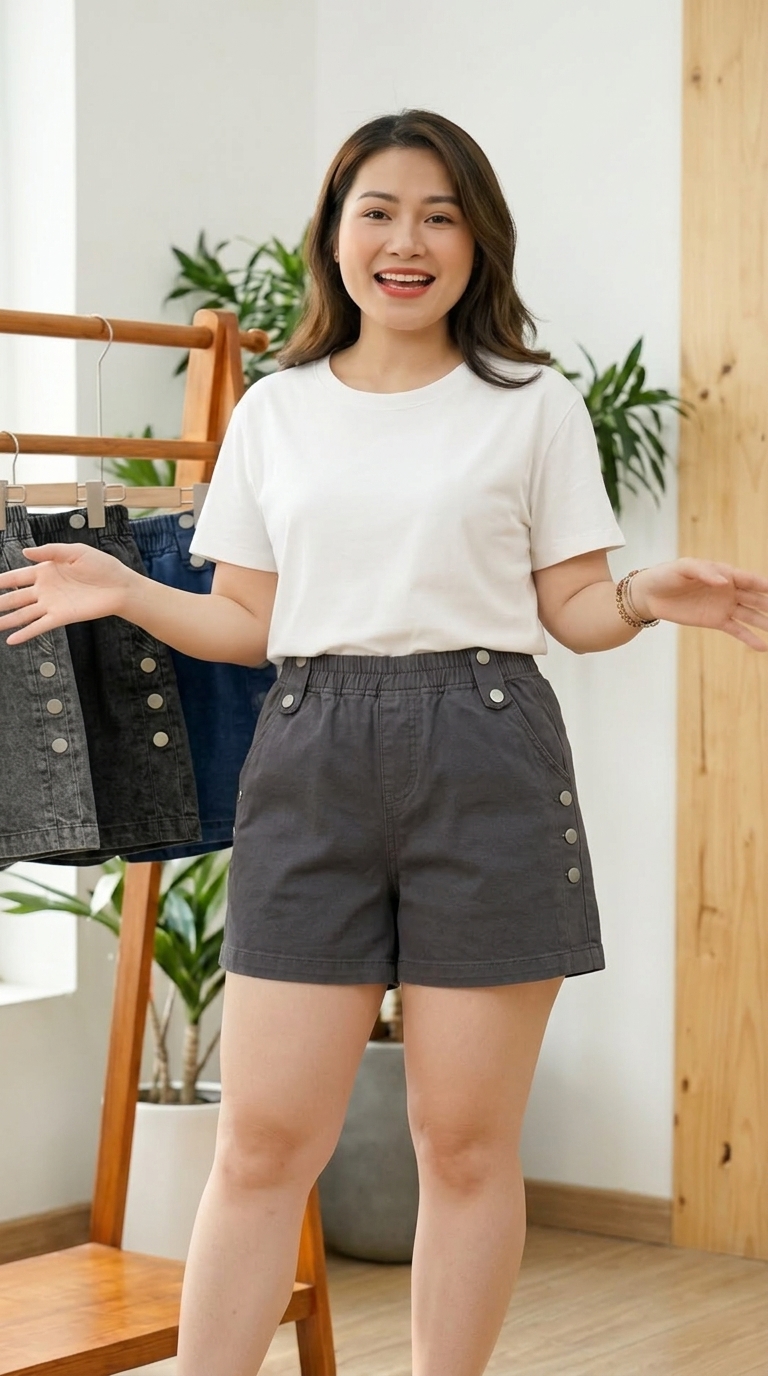 QJF014-Quần Short Jean Phối Cúc_thumbnail_2