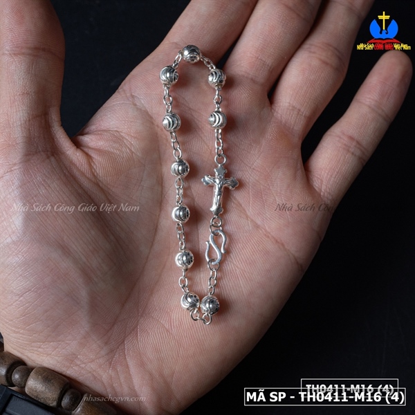 Lắc mân côi bạc Thánh Giá M16_thumbnail_3