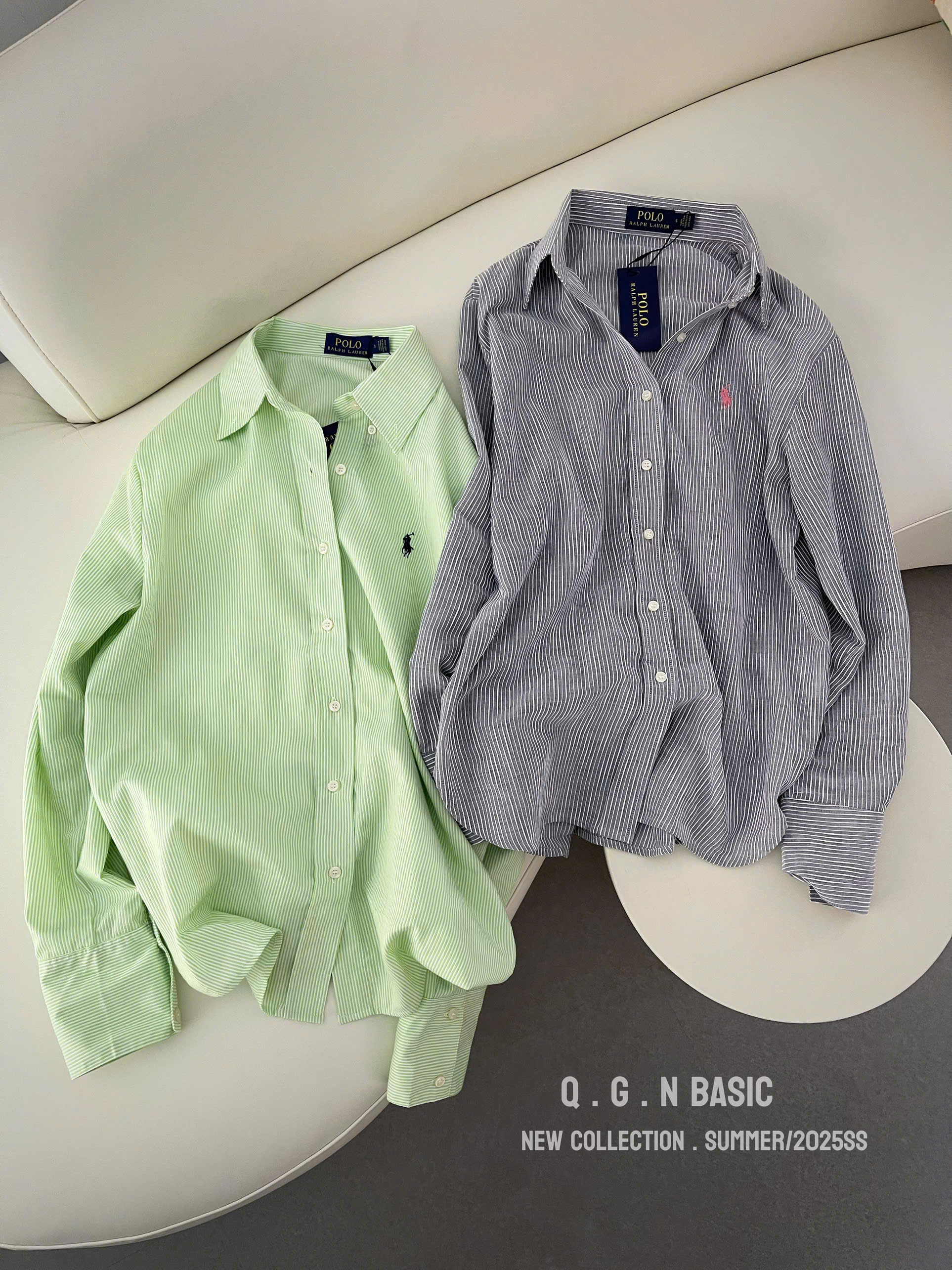 Áo sơmi polo tay dài ( XANH )_thumbnail_0