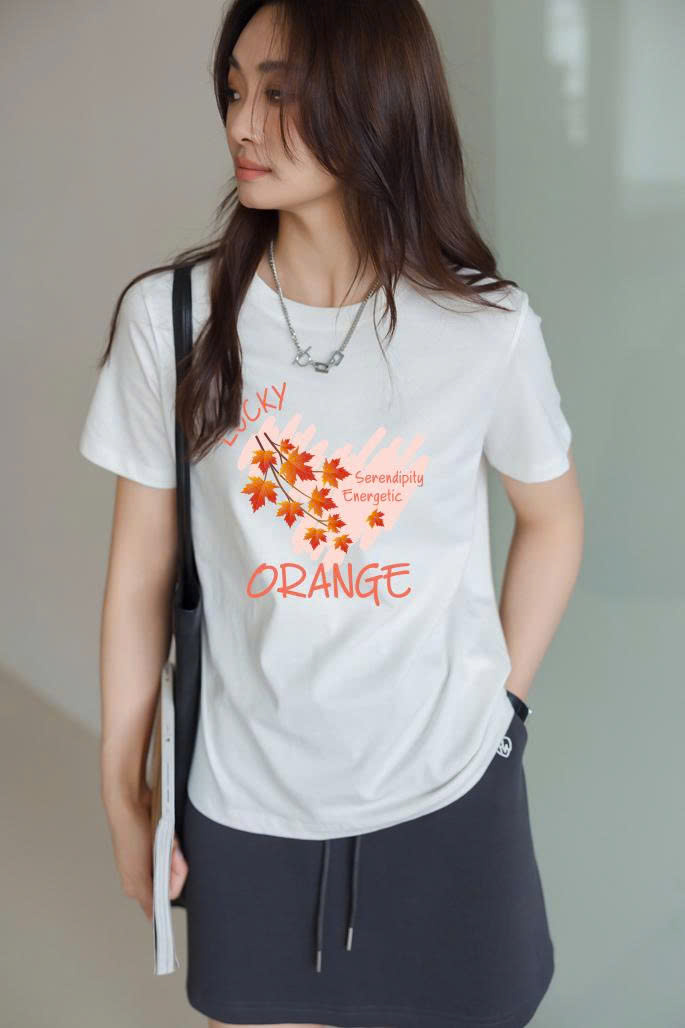 Áo thun nữ form vừa regular hình tim ARD2287 Miucho vải cotton mềm mại thoáng mát cổ tròn in mix_thumbnail_3