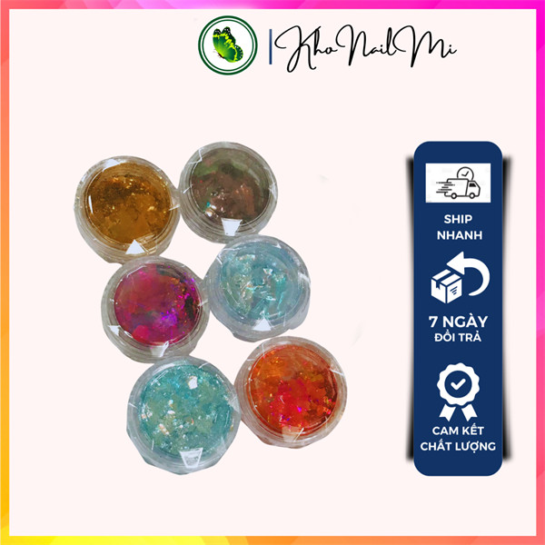 Set Xà cừ - khổng tước - mỏng - 6 hũ