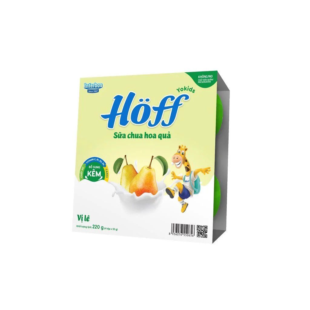 Hoff.sữa chua TE vị lê T/12 lốc/4
