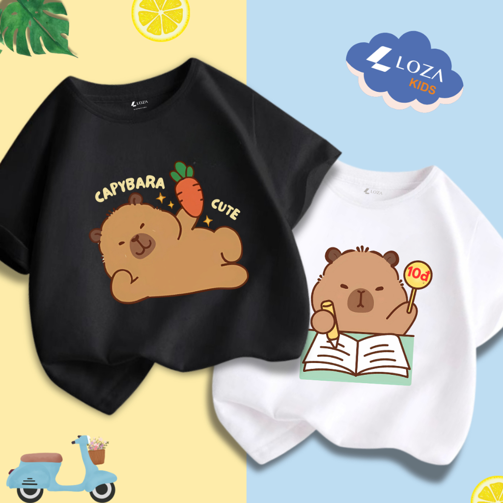 Áo thun bé trai in hình Capybara nhiều mẫu - Loza Kids CA006_thumbnail_11