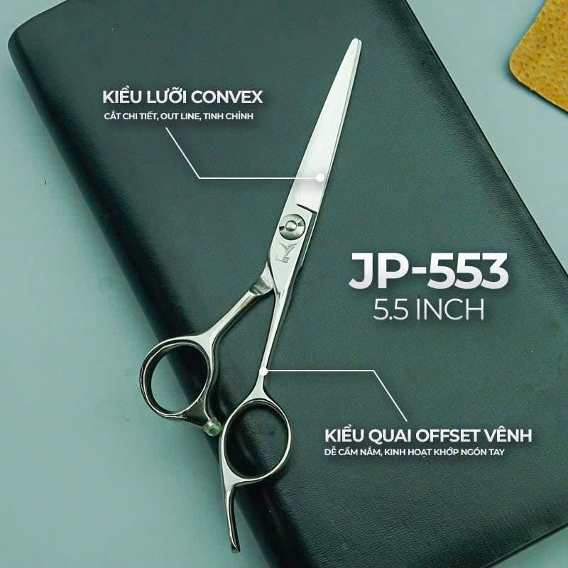 Kéo cắt tóc Viko LS JP553 size kéo 5.5 inches - bảo hành 1 năm