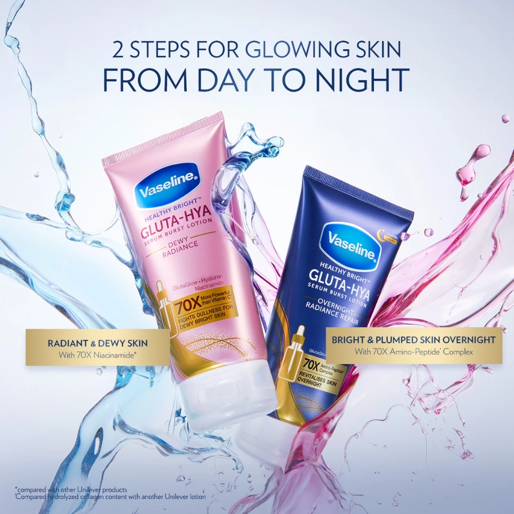 Vaseline Gluta Hya Serum Burst Body Lotion