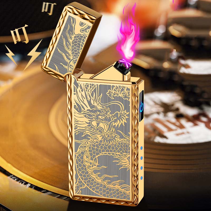 Bật lửa điện rồng vàng DK2216-1