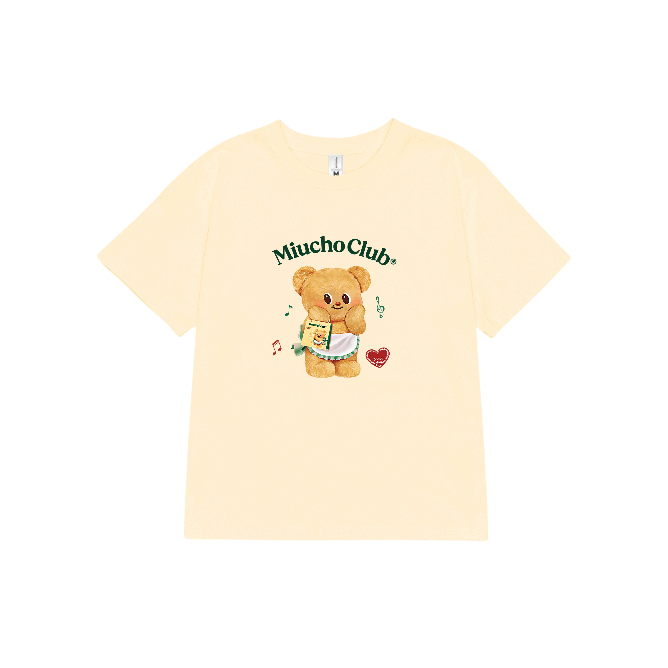 Áo baby tee Butter Bear đáng yêu form ôm ABD1341 Miucho tay ngắn vải cotton in mix_thumbnail_14