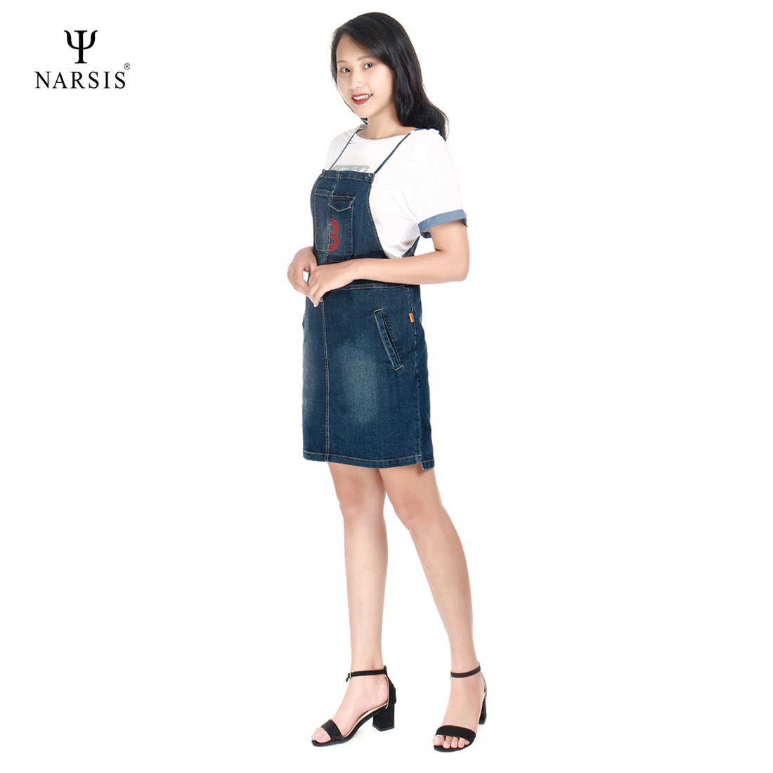 VÁY NỮ B9002 NARSIS CHẤT LIỆU JEAN BỀN BỈ, CÁ TÍNH, TRẺ TRUNG, THỜI TRANG, TRẺ TRUNG, THỜI TRANG_thumbnail_1