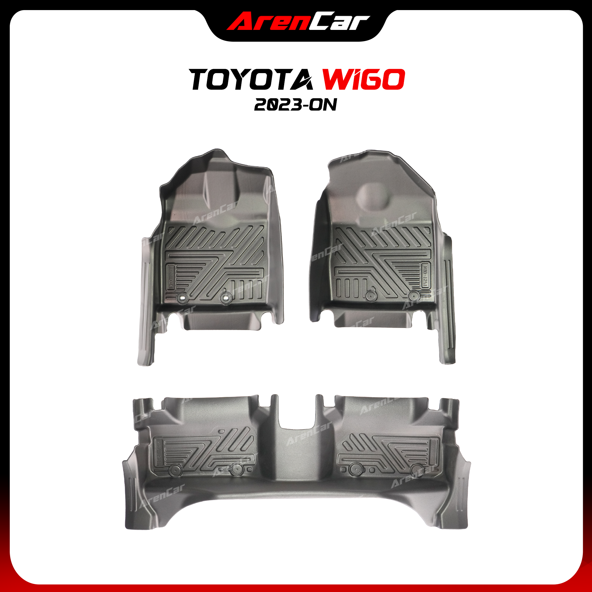 Thảm Lót Sàn Ô Tô TPE Nhựa Đúc Toyota Wigo