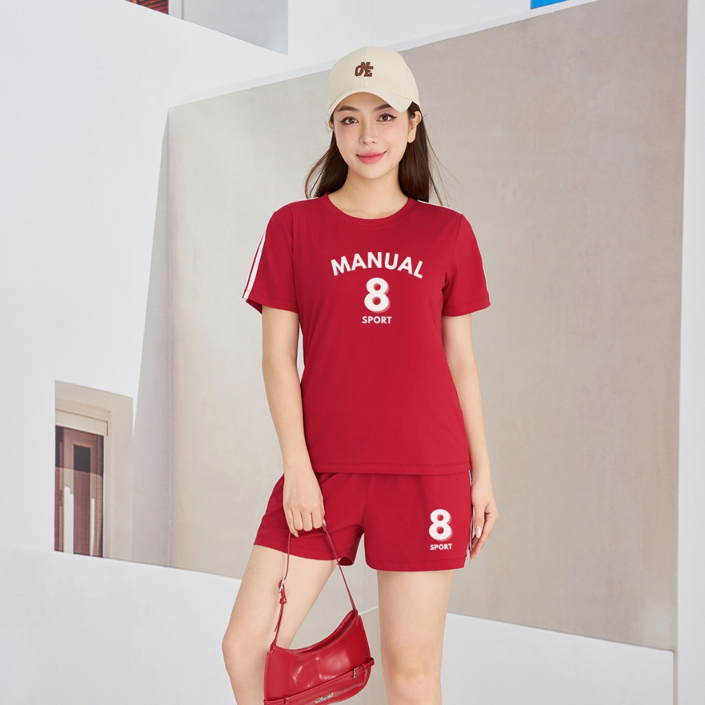 [Form Vừa] Bộ đồ nữ dáng vừa thể thao - Set đồ nữ mặc nhà mùa hè (áo thun + quần đùi) - LOZA PB367_thumbnail_2