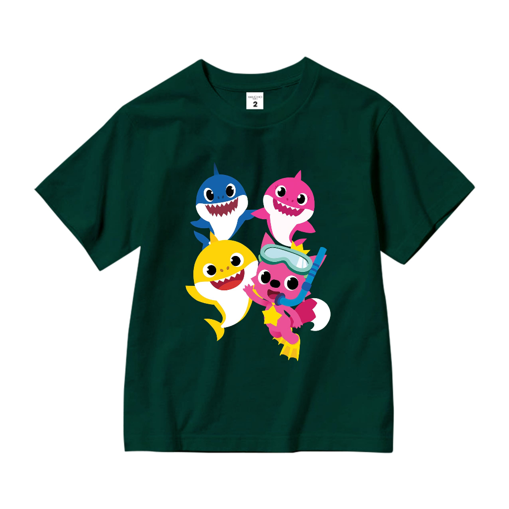 Áo thun bé gái Baby Shark cá mập AED688 Miucho Kid 100% vải cotton thoáng mát basic_thumbnail_11