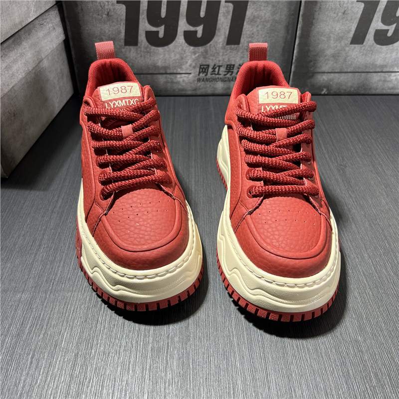 GA403-Giày Nam 2025, Giày Thể Thao Đế Dày Mới Mùa Thu Kiểu Hàn Quốc, Giày Trắng Hợp Thời Trang Đa Năng,