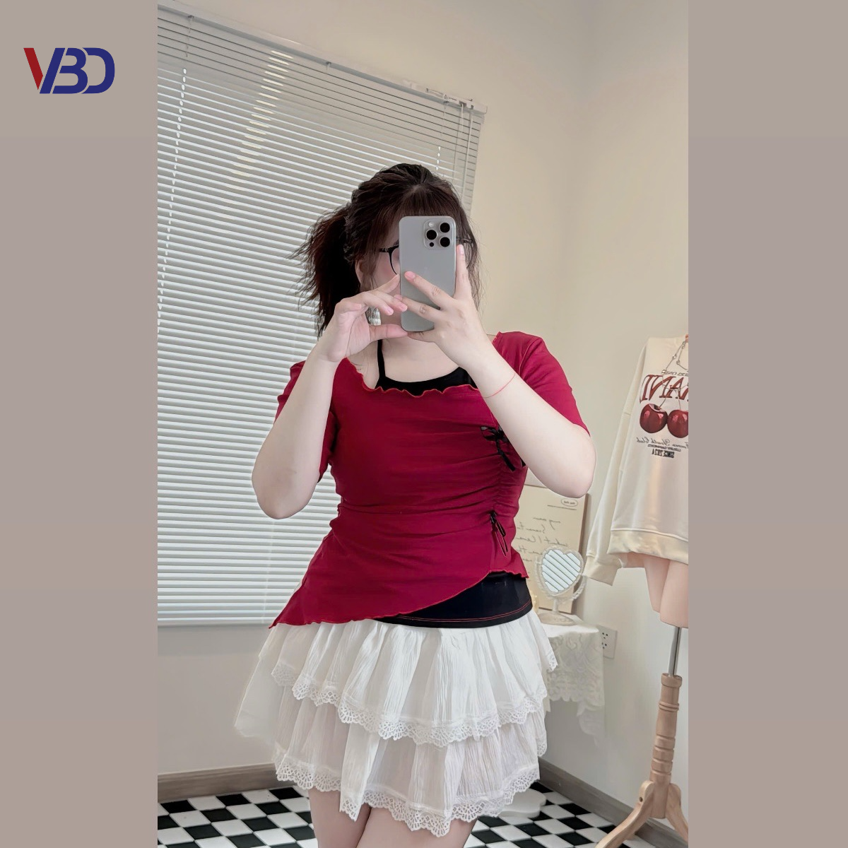 Chân váy ren lưng thun kiểu bigsize CV6010 dành cho nàng béo mập từ 55-90kg_thumbnail_4