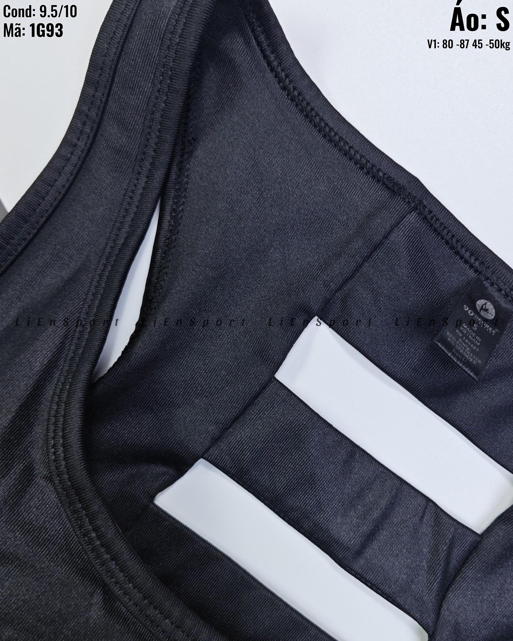 Áo bra thể thao Nữ Size S Đen Auth 2nd Form ôm nâng đỡ tốt Lưng cut-out thanh ngang thoáng khí Dây vai bản rộng không hằn Chất liệu co giãn Phù hợp tập gym yoga chạy bộ Mã:1G93_thumbnail_1