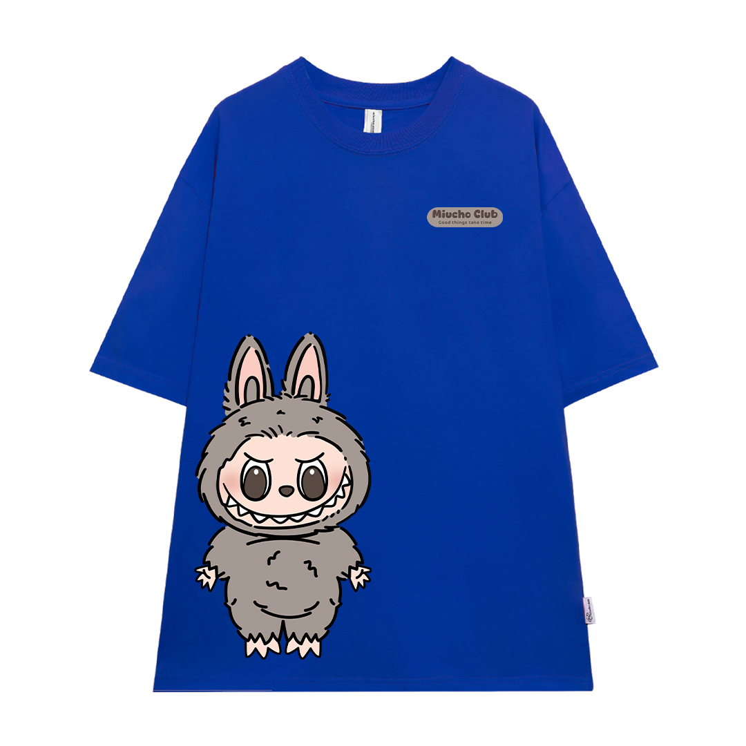 Áo thun labubu form rộng nhiều màu ATD1468 Miucho vải cotton cổ tròn in mix_thumbnail_16