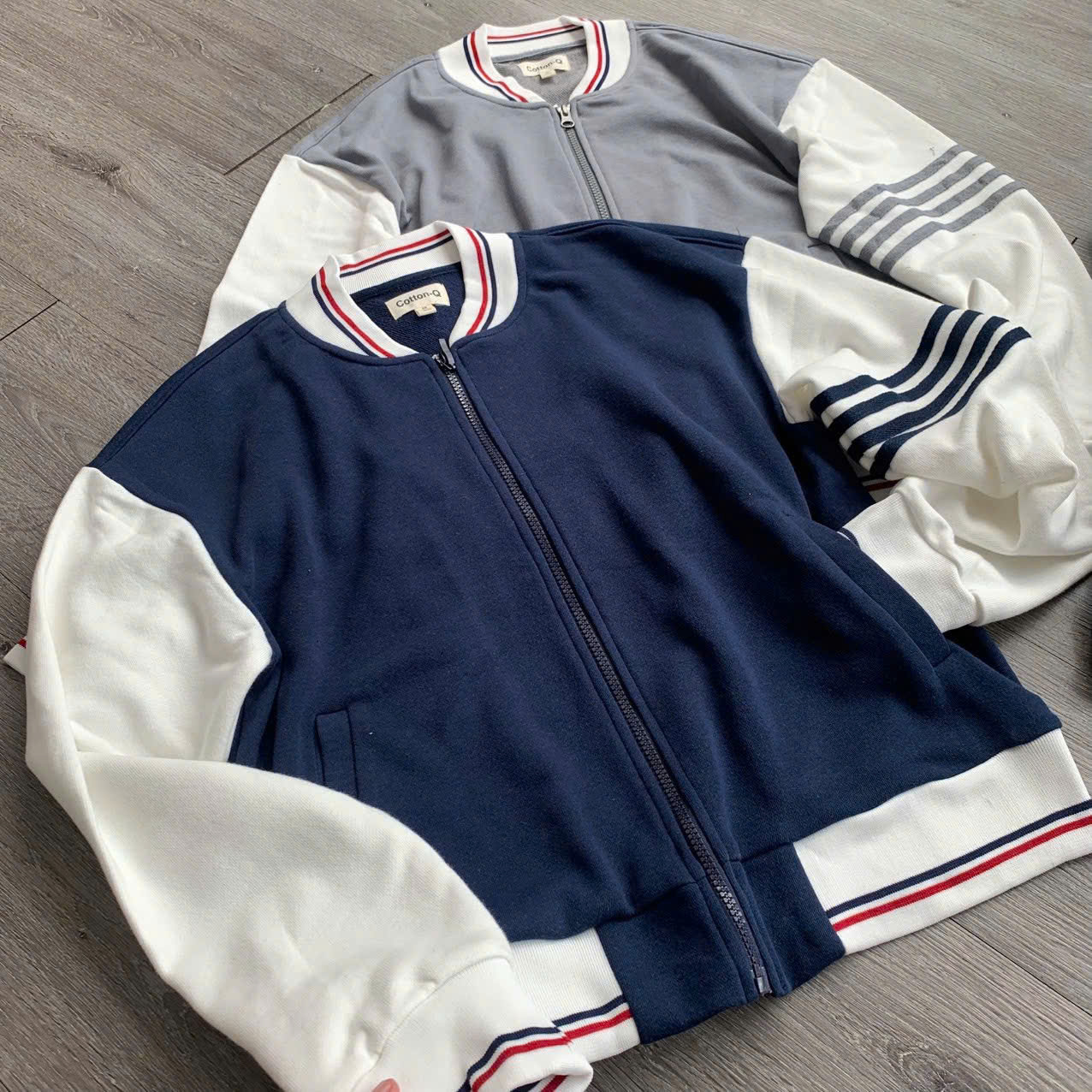 Áo khoác nỉ Cotton-Q ( XANH ĐEN )_thumbnail_9