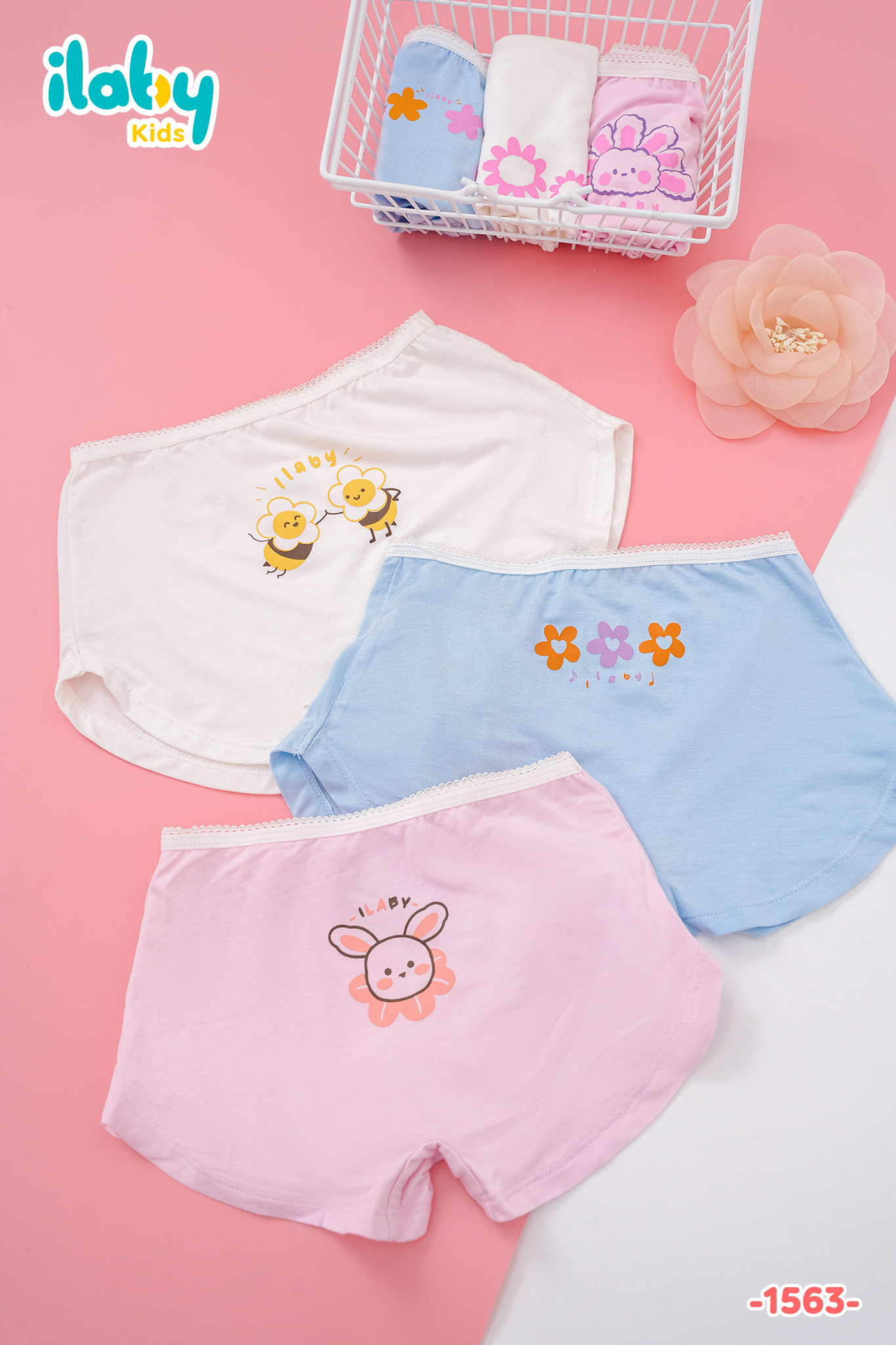 Chip đùi bé gái in hình