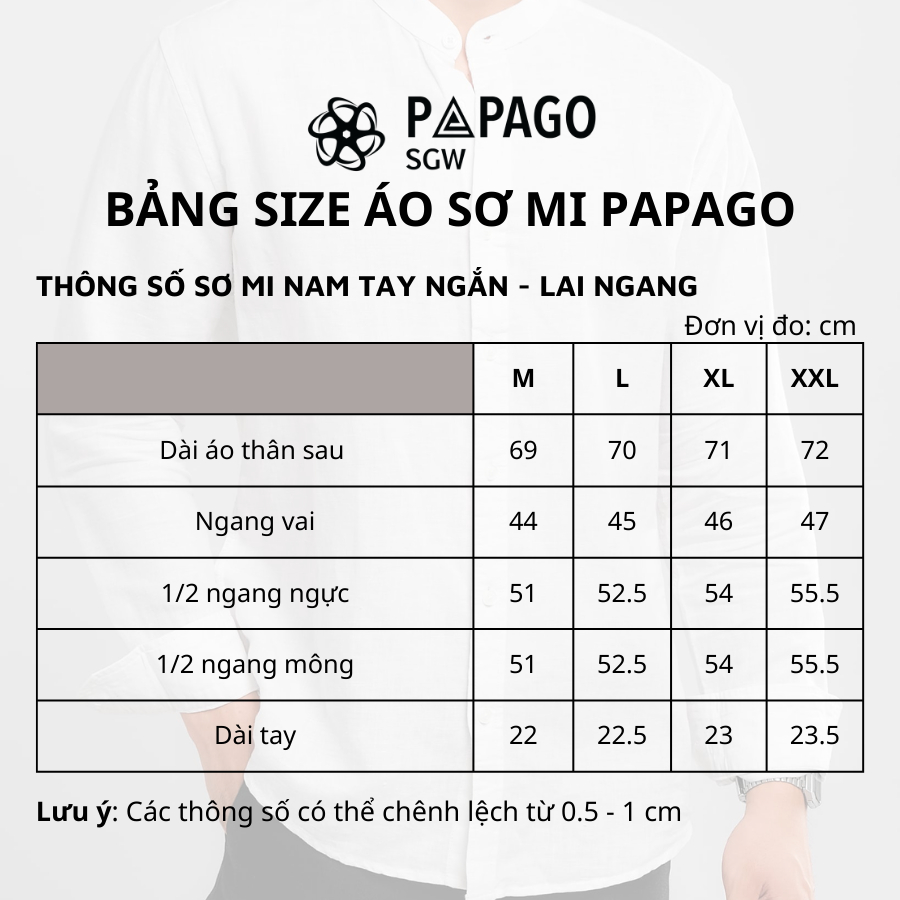 Áo sơ mi nam trung niên PAPAGO tay ngắn lai ngang vải đũi kẻ sọc caro - P23SNCR001_thumbnail_9