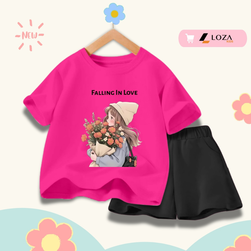 Set bộ bé gái hình in nhiều cô gái xinh - Loza G0451_thumbnail_3