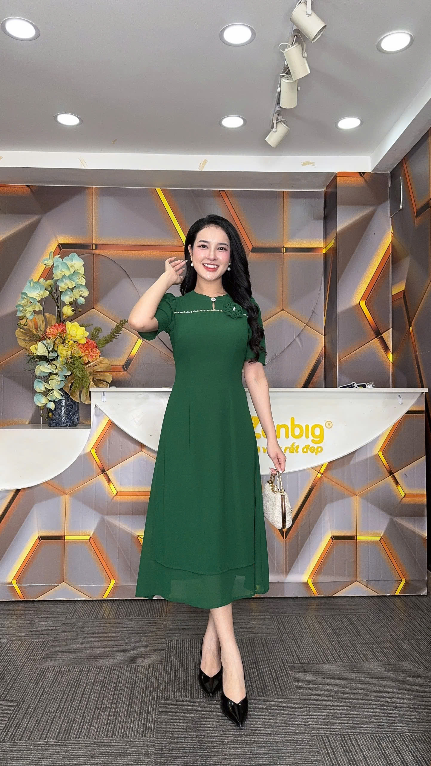 Đầm cách tân  - Y1894 - Thương hiệu Zonbig