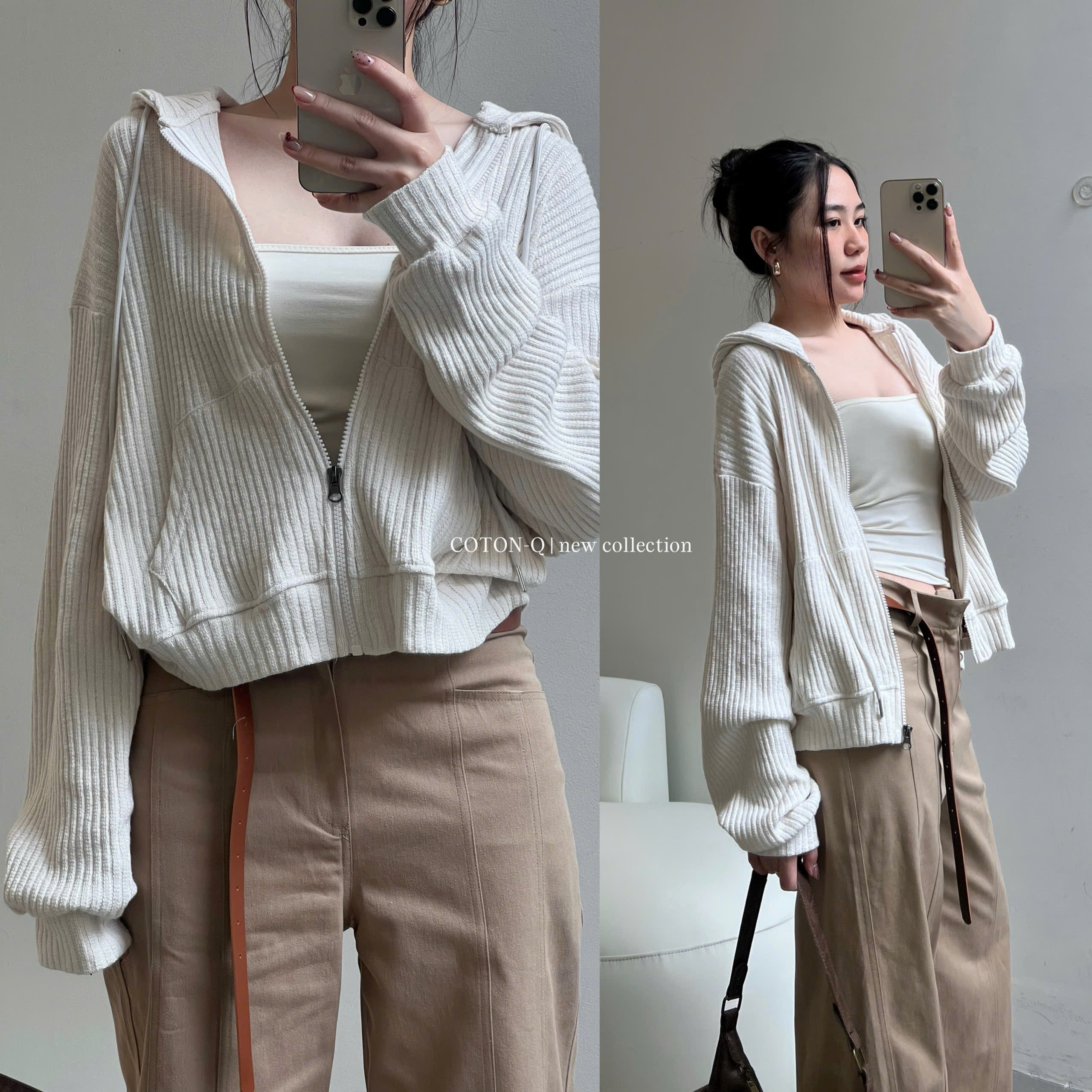 Áo khoác len có nón ( TRẮNG KEM )_thumbnail_10