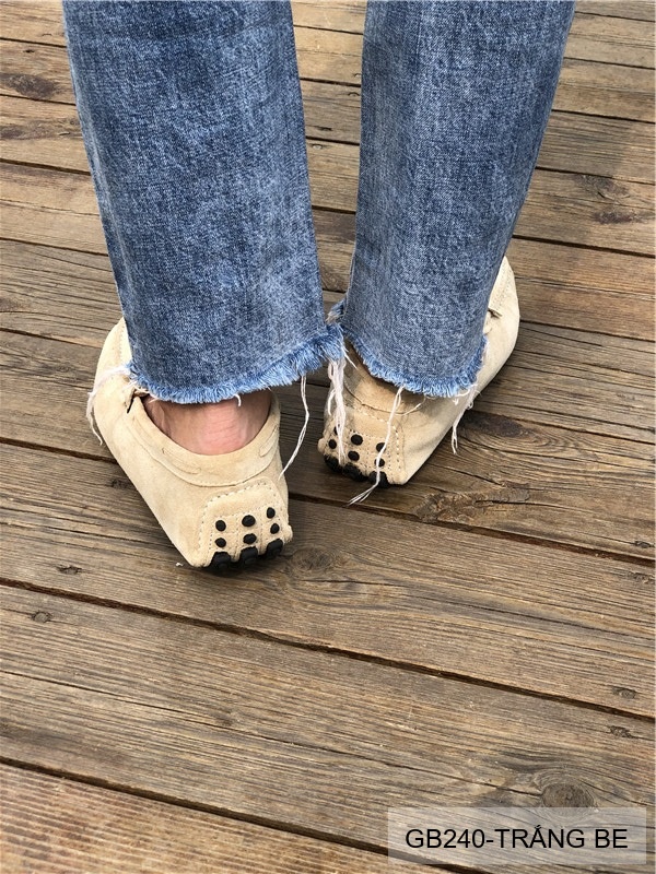 GB240 - Giày lười nam da heo kiểu Anh, đế bệt êm chân, phối nơ bướm thanh lịch_thumbnail_5