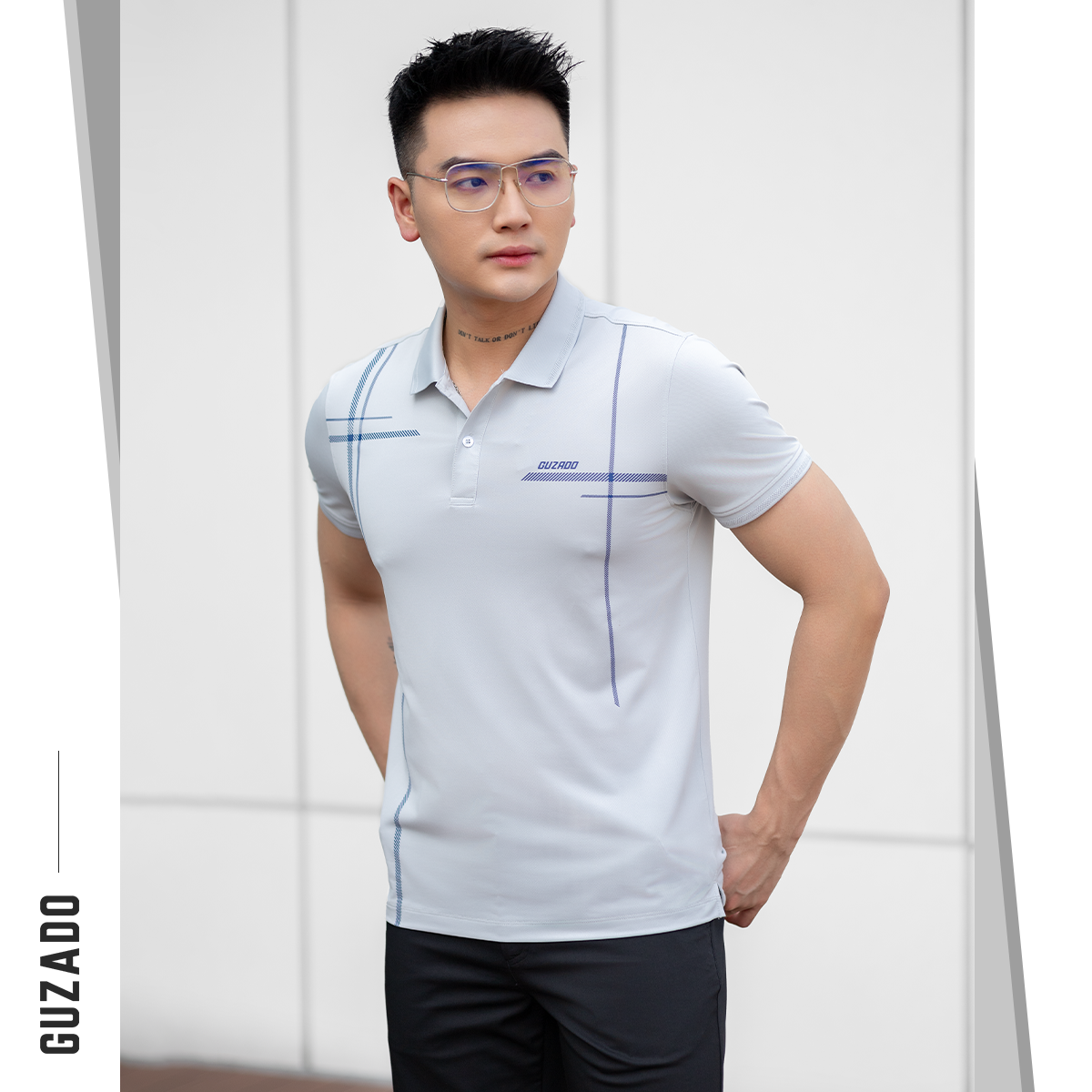 Áo Polo Nam GUZADO Sọc Thể Thao Nam Tính Sang Trọng GPS209_thumbnail_10