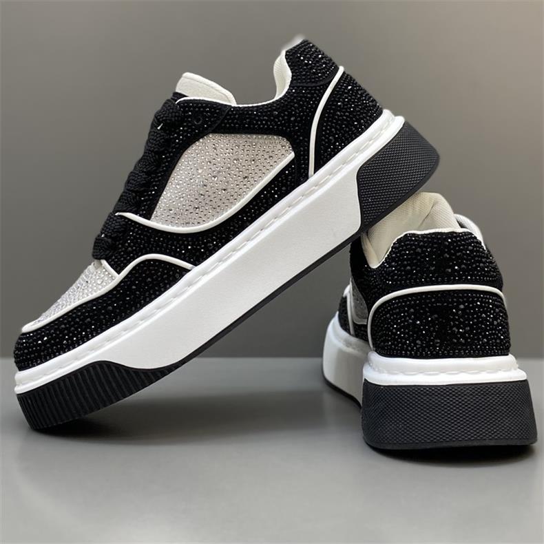 GA408 - Giày Nam Kim Cương Nóng Nhẹ Sang Trọng 2025, Giày Thể Thao Thông Thường Phong Cách Hàn Quốc Mùa Thu Mới, Niche Retro, Giày Đế Mềm Thoải Mái CR