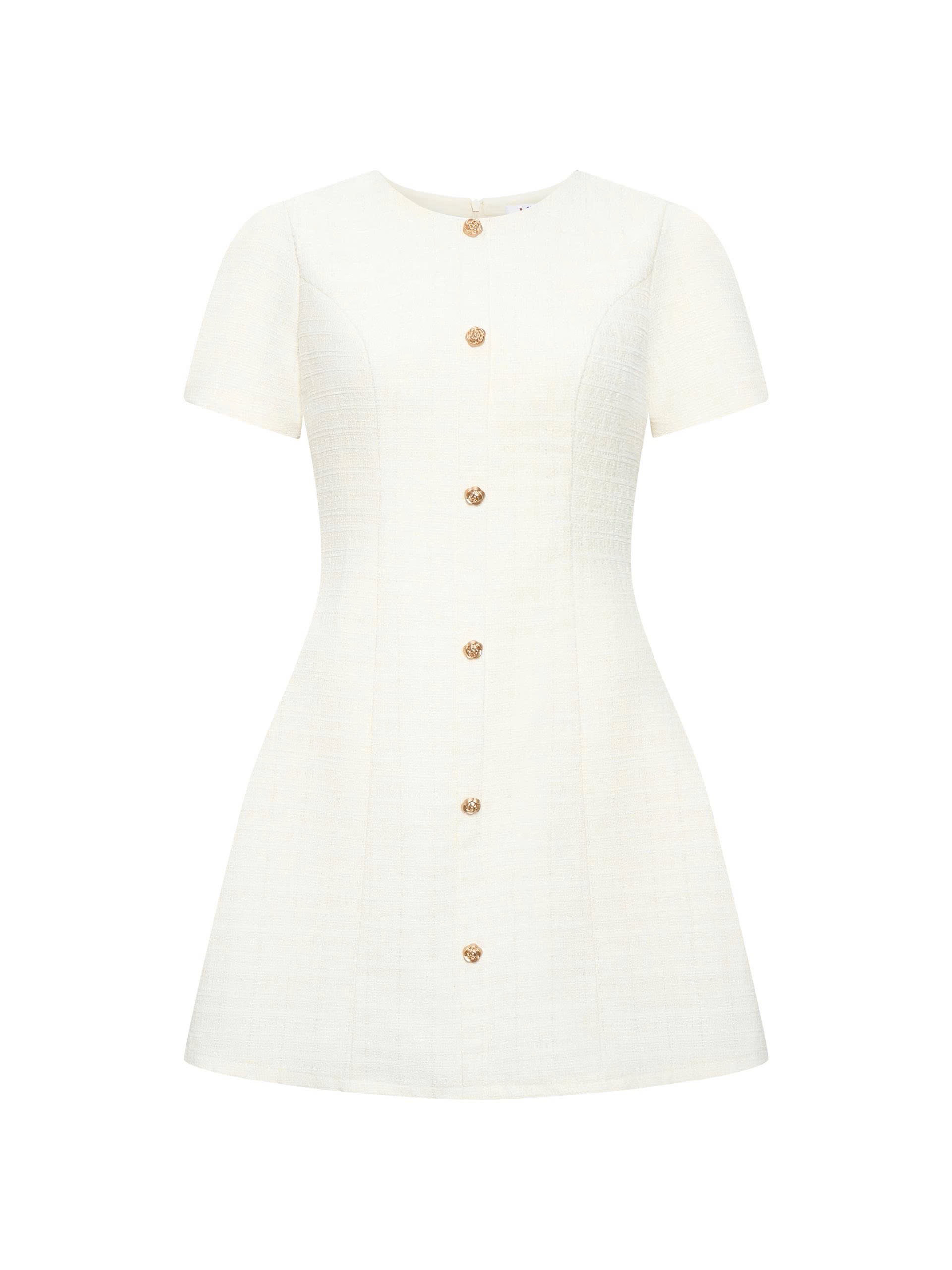 BIGSZE NỮ - Đầm dáng A phối nút V-DA213_thumbnail_3