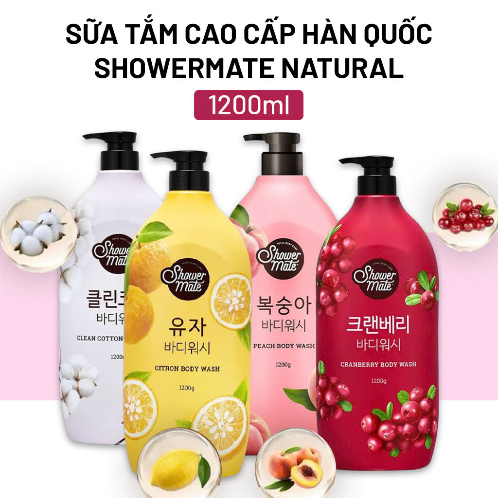 Sữa Tắm Hàn Quốc Showermate Natural 1.2kg