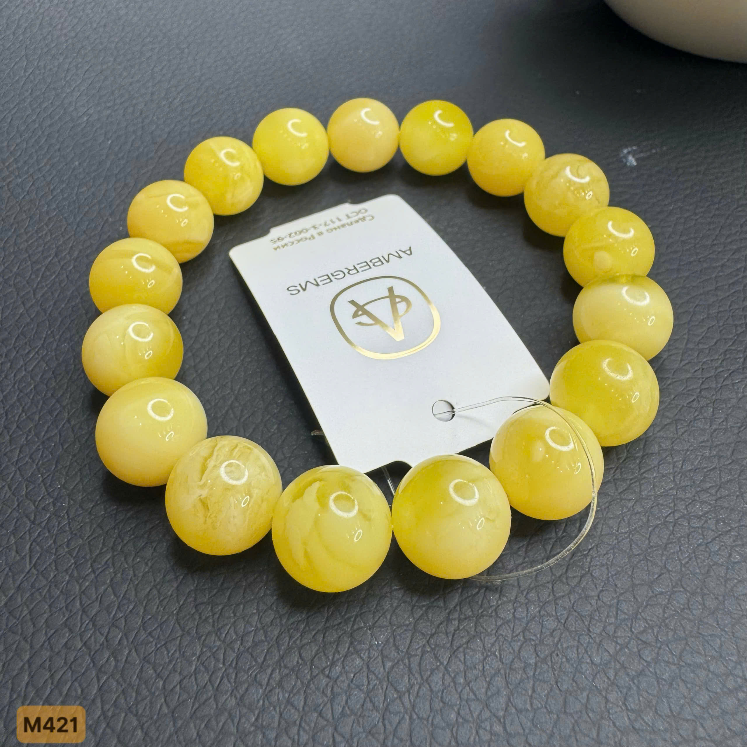 Lắc Tay hổ phách Vân Hoàng Gia - M421_thumbnail_3