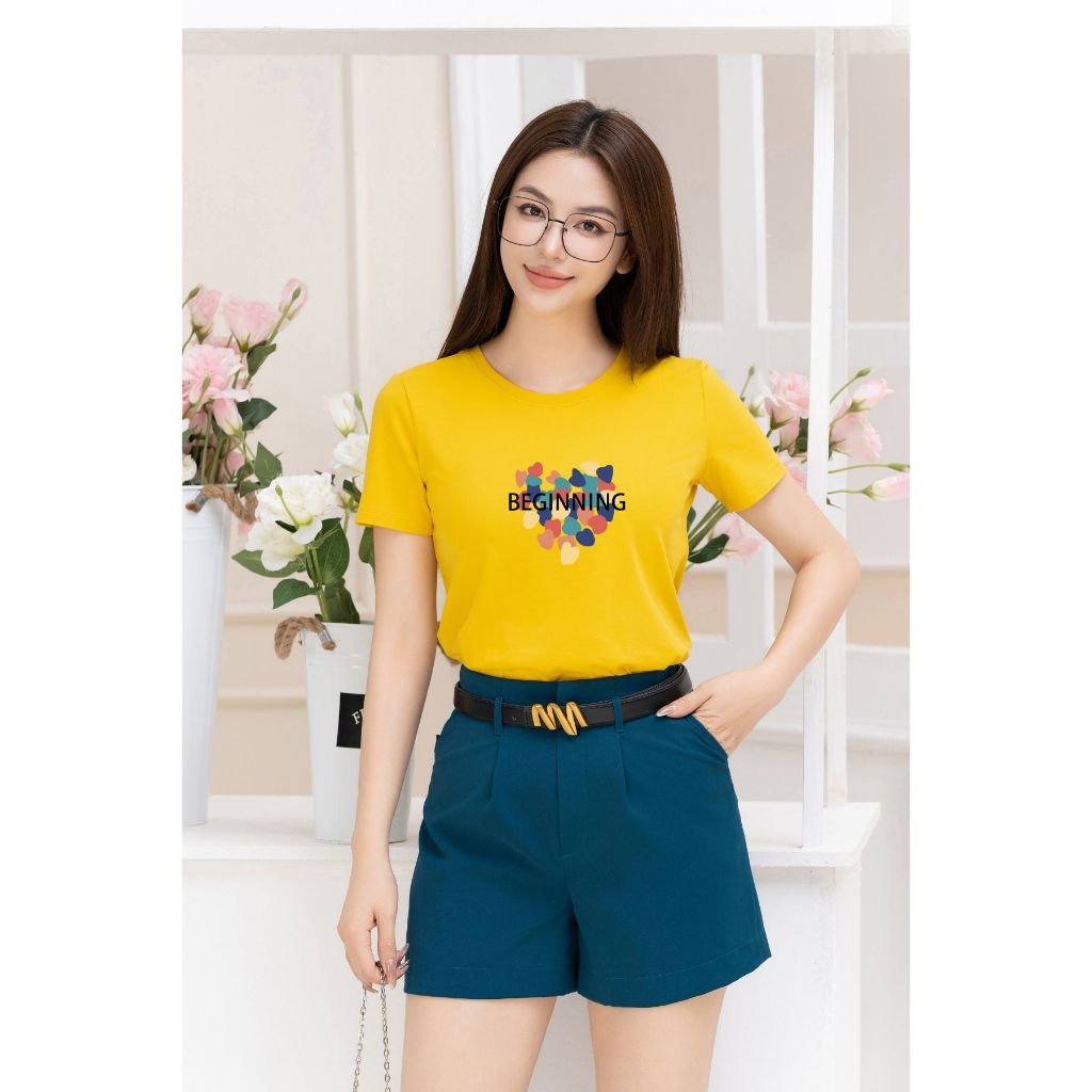 [Form Vừa] Áo phông nữ mùa hè dáng suông vừa chất liệu thun cotton thoáng mát - LOZA G0134_thumbnail_5
