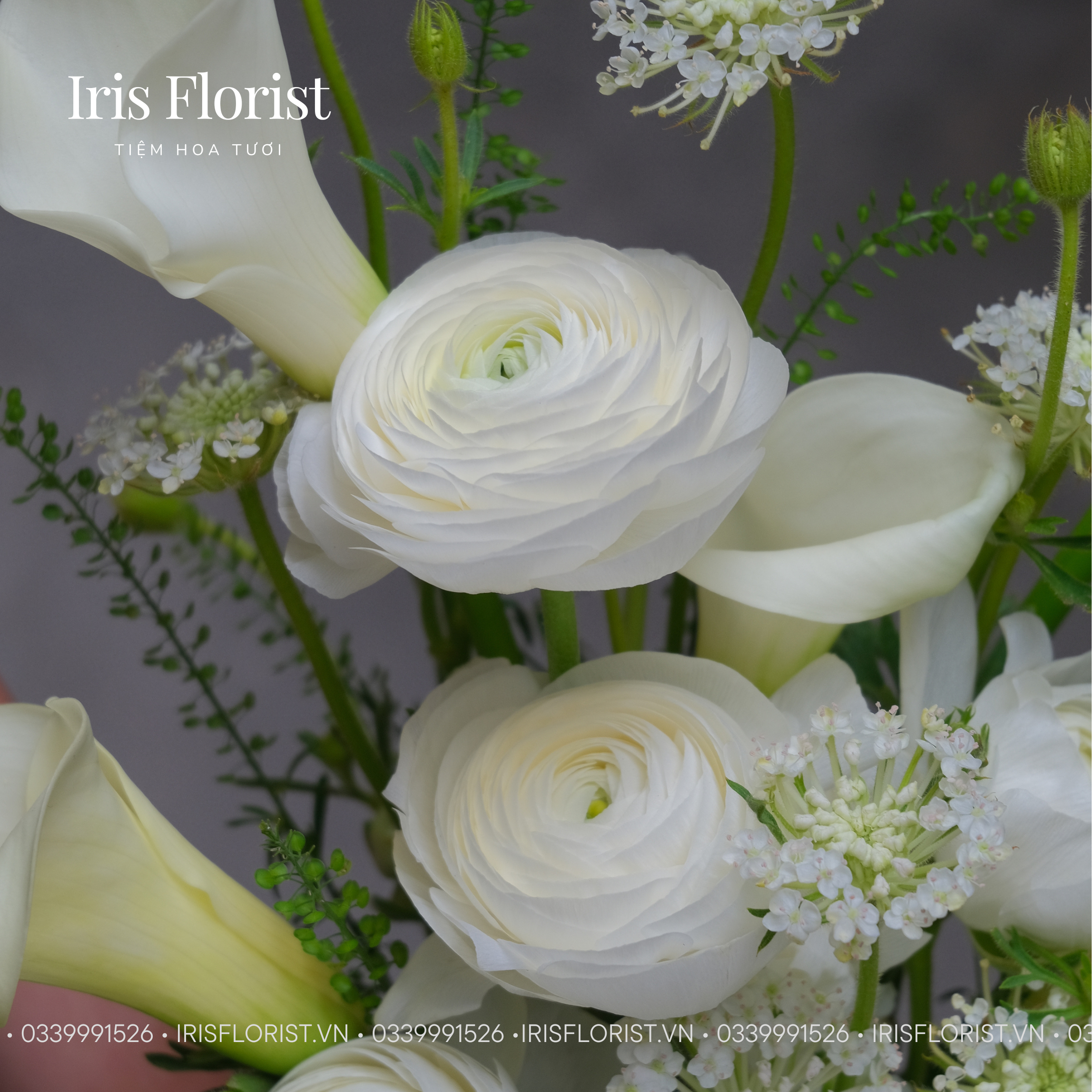 Bó hoa cưới Calla lily trắng mix mao lương và thùy châu_thumbnail_2