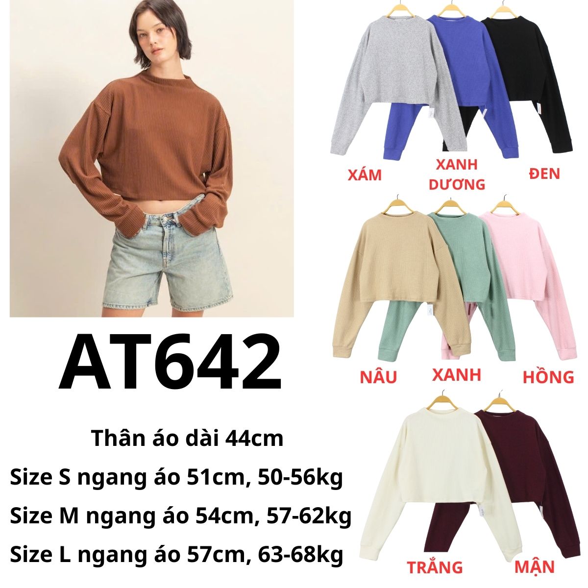 AT642 Áo thun crop DZ